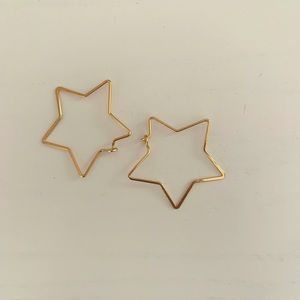 Forever 21 Star Hoop Earrings